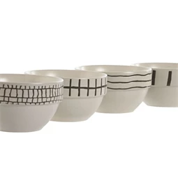 Tál modern 720 ml 14x14x8 cm 4 féle