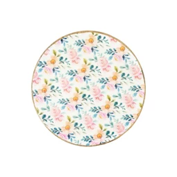 Tál virág és levél mintás 30x30x3 cm