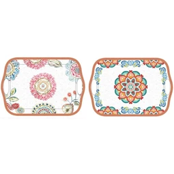 Tálca Mandala mintás 36x26x2,5 cm 2 féle