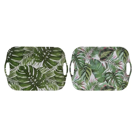 Tálca leveles 40,5x29x2,5 cm 2 féle