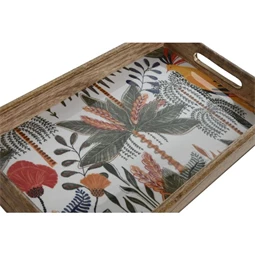 Tálca szett pálmafás, szögletes 43,5x27x5,5 cm S/2