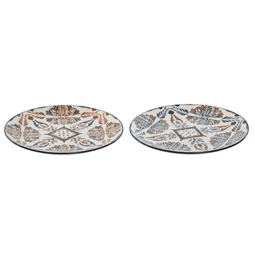 Tányér mintás 19,5x19,5x2 cm 2 féle