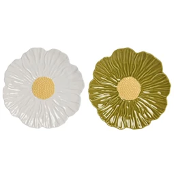 Tányér 21x21x2 cm 2 féle