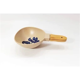 Tányér fogantyúval, virágos 25x15x6 cm