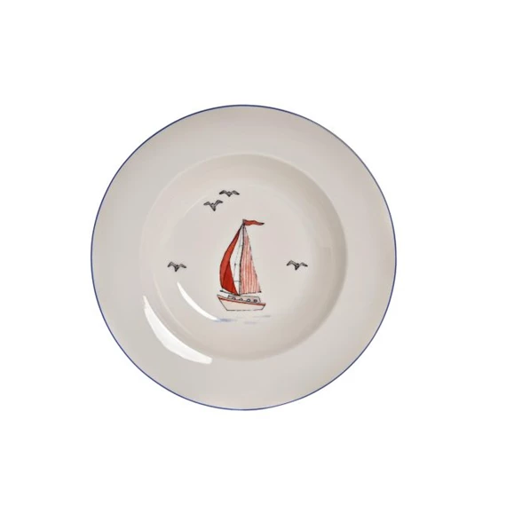 Tányér vitorlás 21,5x21,5x3,5 cm 2 féle