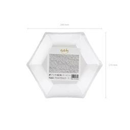 Papírtányér 50. születésnap arany 20 cm S/6