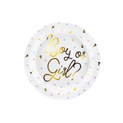 Papírtányér fiú vagy lány 23 cm S/6