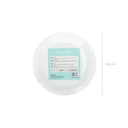 Papírtányér menta 18 cm S/6