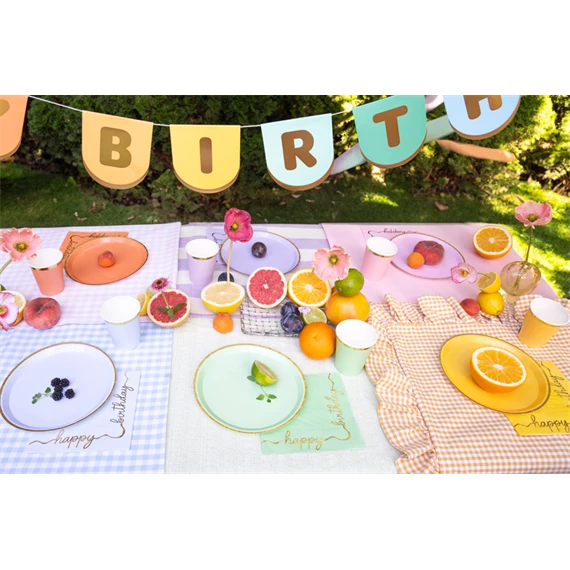 Papírtányér mix 21 cm S/6