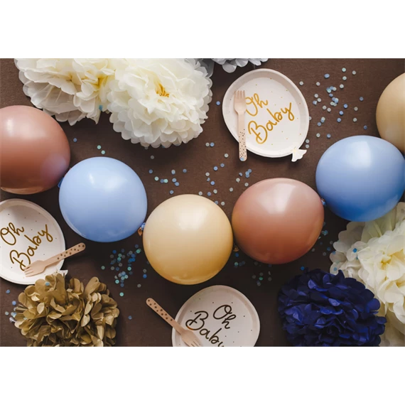 Papírtányér oh baby, mix, 17,5x22 cm S/6