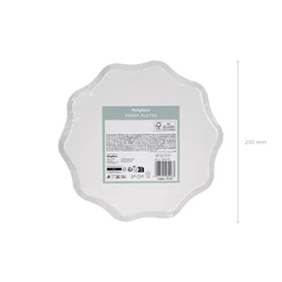 Tányérok virágokkal, 20 cm, mix S/6