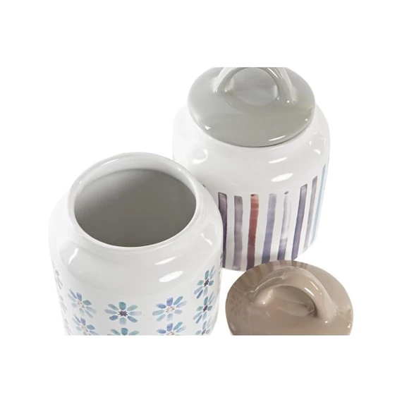 Tároló afrikai mintás 11x11x16 cm 2 féle