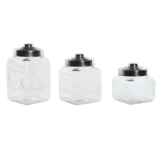 Tároló szett 12,5x12,5x22,5 cm S/3