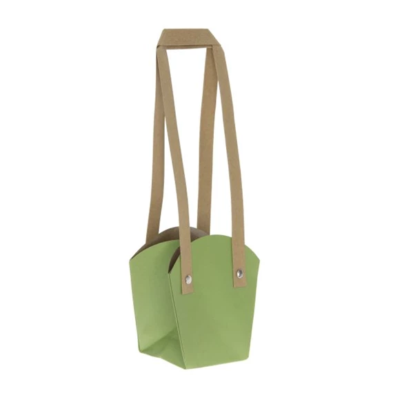 Tasak cserepes virághoz, füllel 11x7x12 cm