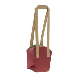 Tasak cserepes virághoz, füllel 16,5x11,5x18,5 cm