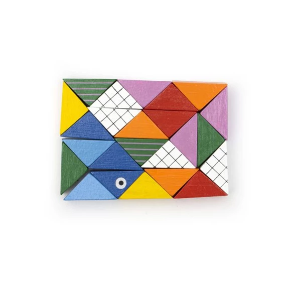 Tekerhető fa játék 9,5x6,35x1,27 cm