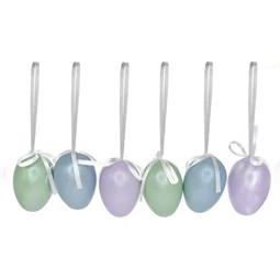 Tojás akasztós 6 cm S/6