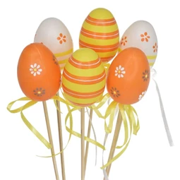 Tojás betűzős 6 cm S/6