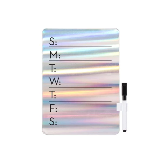 Törölhető tábla, mágneses rögzítéssel, irizáló