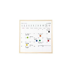 Törölhető tábla naptárral, mágneses, nagy