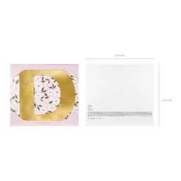 Tükör betű d arany 55x60 cm