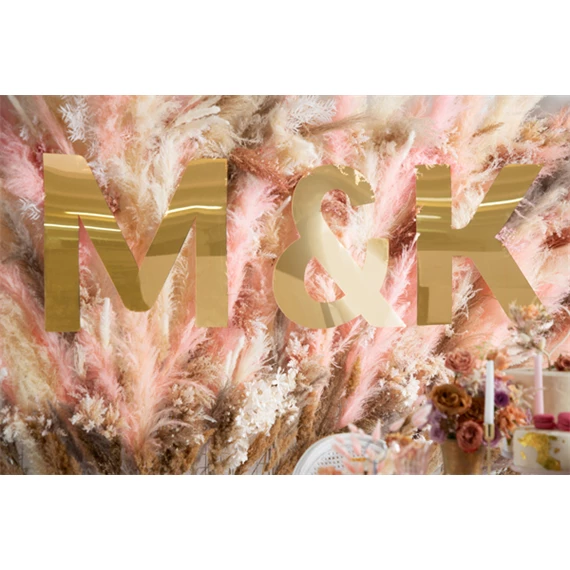 Tükör betű j arany 30x61 cm