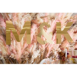 Tükör betű u arany 52x61 cm