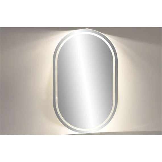 Tükör domború szegéllyel, LED-es 50x0,5x80 cm