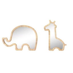 Tükör elefánt, zsiráf alakú 43x3x60 cm 2 féle