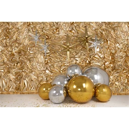 Tükörgömb felfújható, ezüst, kb. 60 cm