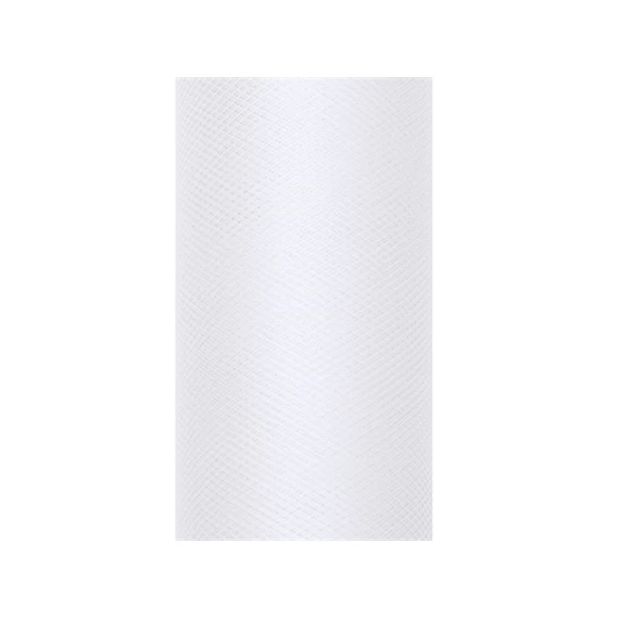 Tüll sima fehér 0,5 cm x 9 m
