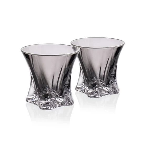 Tumbler pohár szett COOPER ezüst szegéllyel 320 ml 9,5 cm S/6