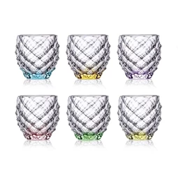 Tumbler pohár szett MORRIS színezett talppal 340 ml 9,5 cm S/6