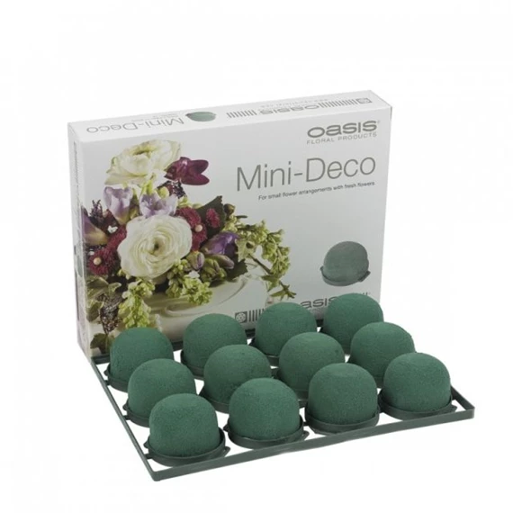 MINI DECO tűzőhab, gömb 3,5x5 cm S/12