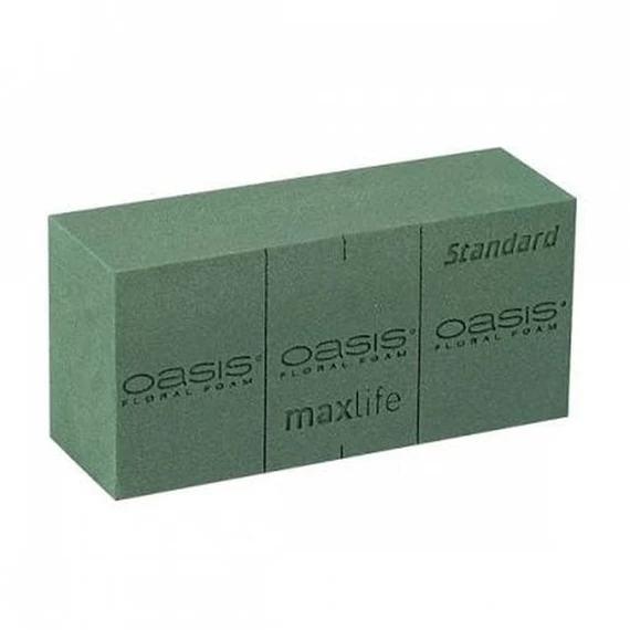 Tűzőhab vizes tégla OASIS STANDARD maxlife 23x11x8 cm S/20