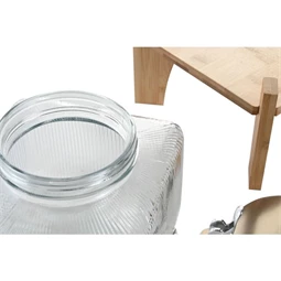 Üveg csappal 19x19x16 cm