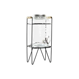 Üveg csappal 19x23x39 cm