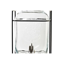 Üveg csappal 19x23x39 cm