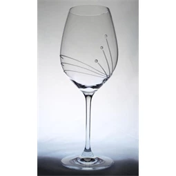 Boros pohár Swarovski kristállyal 470 ml 24x9,3 cm S/6