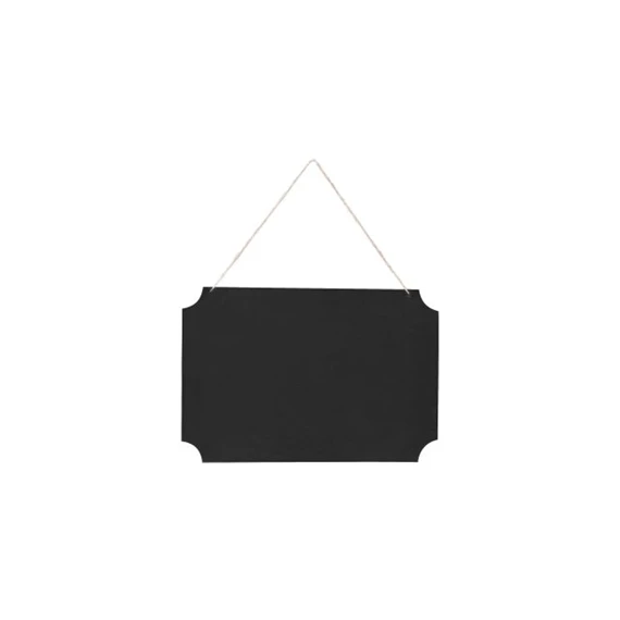Üzenőtábla akasztós krétával 45x30cm fekete