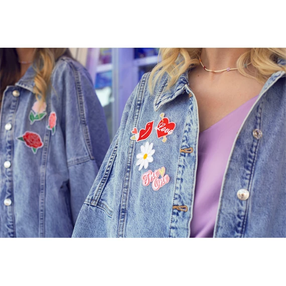 Vasalható matrica love, mix, 5,5-6,5x3,5-4,5 cm S/4