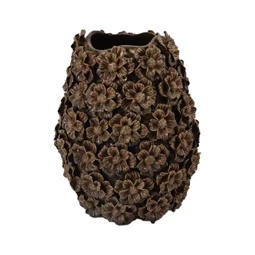 Váza 3D virág mintával 29x27,5x36,5 cm