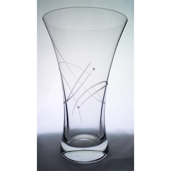 Váza Swarovski kristállyal 25x15,1 cm