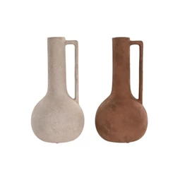 Váza füllel, ráncolt 16x16x35 cm 2 féle