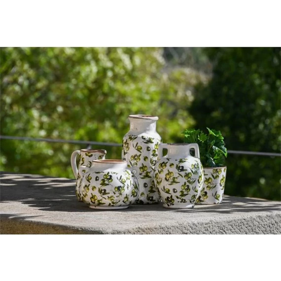 Váza levél mintás 15x15x31,5 cm