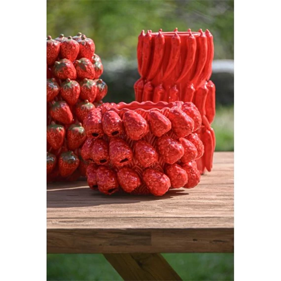 Váza málna 22,5x22,5x16 cm