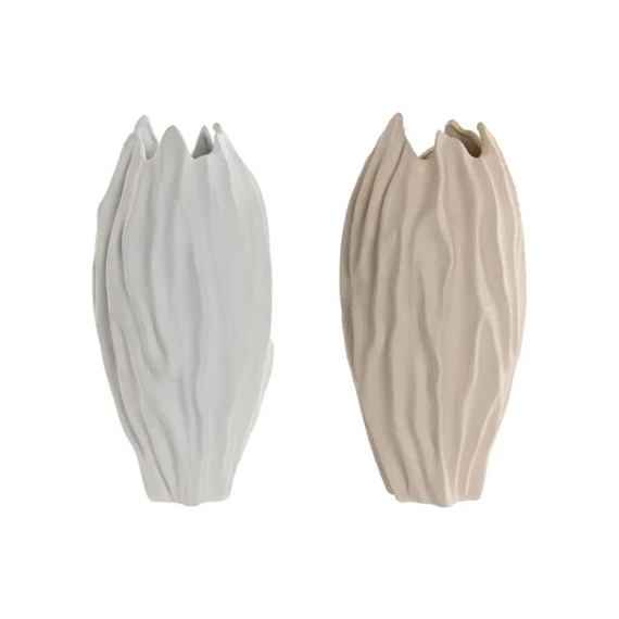 Váza redőzött 17,5x17,5x36,5 cm 2 féle