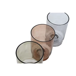 Váza talpas 12,5x12,5x20 cm 3  féle