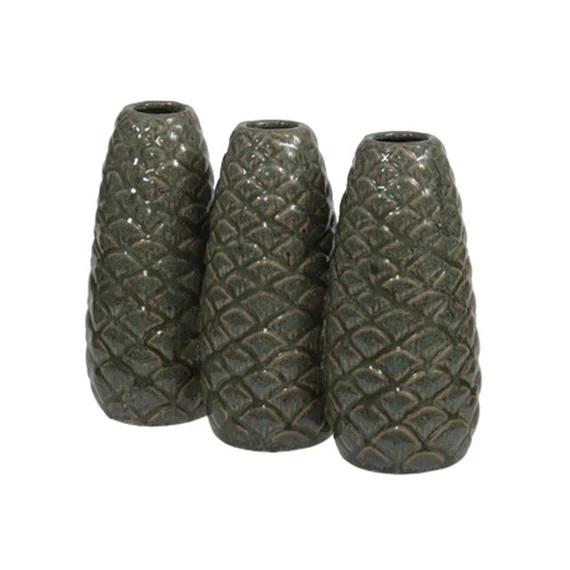 Váza toboz mintával 18x6x13,5 cm