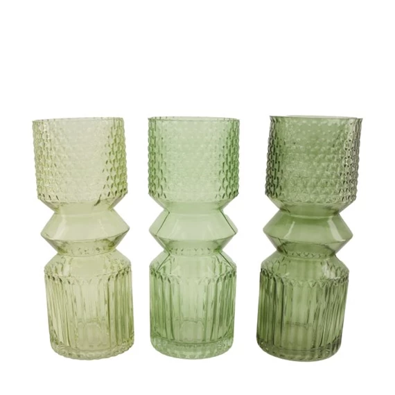 Váza 12x12x30 cm 3 féle